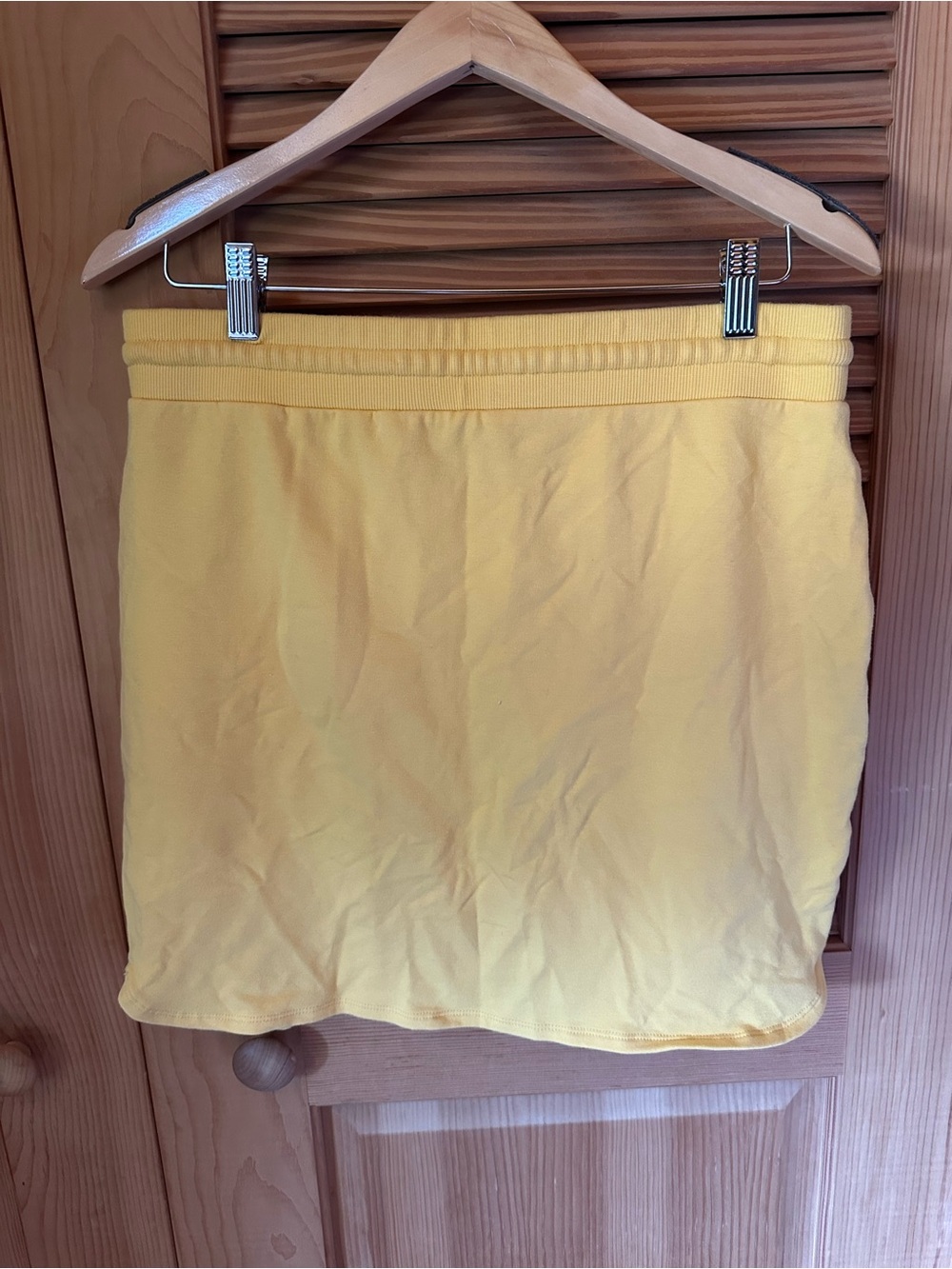 Daily Ritual Sunflower Yellow Drawstring Mini Skirt - Picture 3 of 3